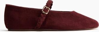 H&M Mary Jane Ballet Flats in Burgundy at Nordstrom, Size 11