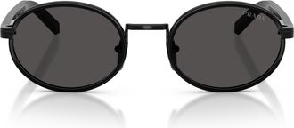Prada 0pr B56s Oval Steel Sunglasses