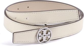 Tory Burch Miller Reversible Riem - Dames - Riemen - Wit - L - Leer - Accessoires