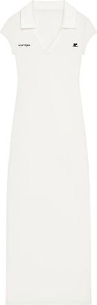 Courr&egrave;ges Langes Sport-Poloshirt-Kleid von Courreges