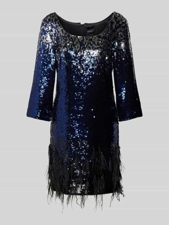 Marc Cain Midikleid mit Paillettenbesatz in Royal, Gr&ouml;&szlig;e 40