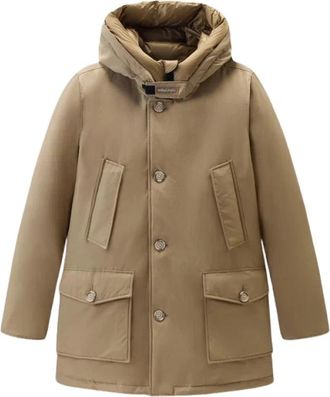 Woolrich Arctic Parka Jas - Heren - Dons jassen - Beige - M - Katoen - Jassen