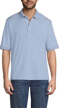 Lands End Short Sleeve Cotton Supima Polo Shirt in Light Pool Blue Heather at Nordstrom, Size Xx-Large