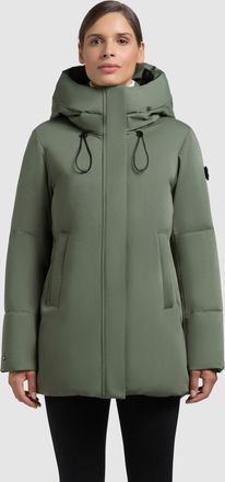 Khujo Steppjacke KHUJO ALLAP, Damen, Gr. XXL (44), muted gr&uuml;n, Web, Obermaterial: 55% Baumwolle, 45% Polyester. Futter: 100% Nylon. Wattierung: 100% Polyest