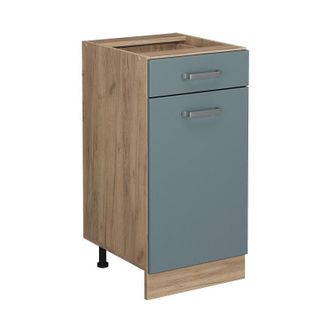 Vicco Mobiletto base per cucina R-Line, Grigio-blu, 40 cm senza piano di lavoro Vicco