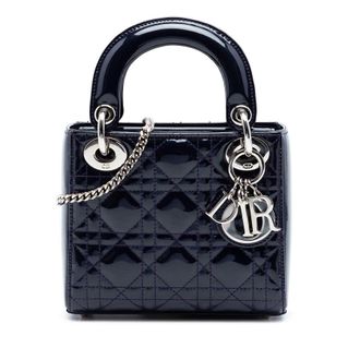 Dior Pre-owned Dior Mini Patent Cannage Lady Dior Ladies M7996XJB6ZZX9IDX