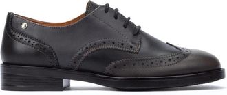Pikolinos Grijze veterschoen voor dames - Dames - Veterschoenen - Grijs - 39 EU - Leer - Schoenen