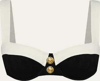 L'agence Alexandria Colorblock Chic Bikini Top