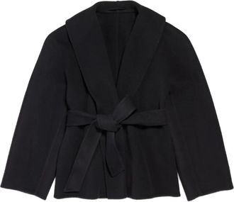 Balenciaga Giacca a portafoglio con cintura - Nero