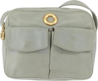 Celine Pre-owned Vintage Cross Body Bag - Dames - Vintage Schoudertas - Groen - ONE Size - Leer - Vintage