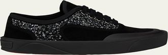 Christian Louboutin Mens Tactical Skate Red Sole Low-Top Sneakers