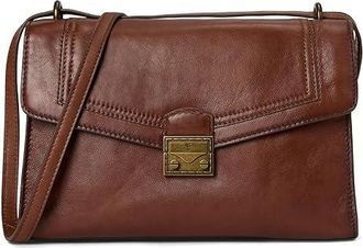 Frye Alex Flap Shoulder Shoulder Womens Handbags Cognac, Leather