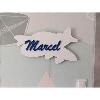 OEM Luz Nocturna De Avi&oacute;n Jumbo Con Nombre