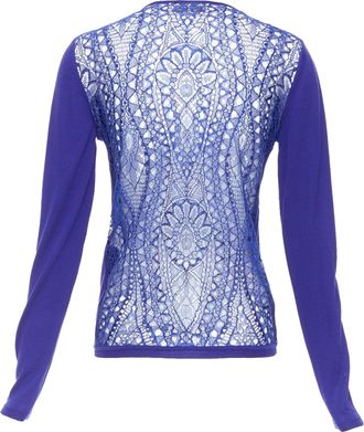 Pucci Emilio Pucci Wool Floral Lace Cardigan