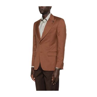 Lardini Blazers, male, Brown, Size: XL Blazer