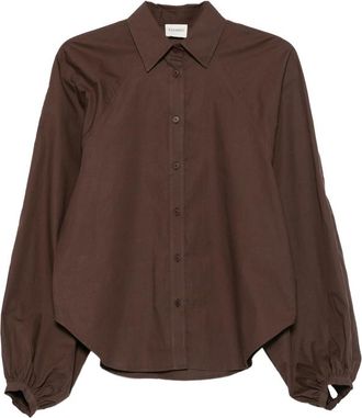 Closed Balloon-sleeve Shirt