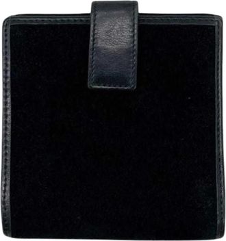 Loewe Pre-owned Portemonnee (bi-fold) - Dames - Vintage Accessoires - Zwart - ONE Size - Leer - Vintage