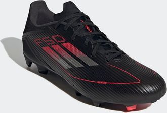 adidas Fussballschuh ADIDAS PERFORMANCE F50 LEAGUE FG/MG, Damen, Gr. 42,5, schwarz (core schwarz, iron metallic, lucid rot), Synthetik, Textil, Schuhe Fussba