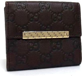 Gucci Brown Leather Wallet (Bi-Fold) (Pre-Owned)