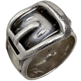 Gucci Silver Silver 925 Band Ring (Pre-Owned)