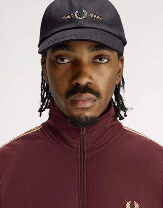 Fred Perry Mens Fred Perry Embroidered Twill Cap - Black