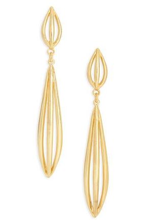 Karine Sultan Polished Elongated Oval Drop Earrings in Gold at Nordstrom Rack