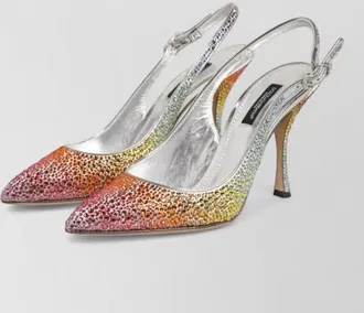 Dolce & Gabbana sequin slingback pumps
