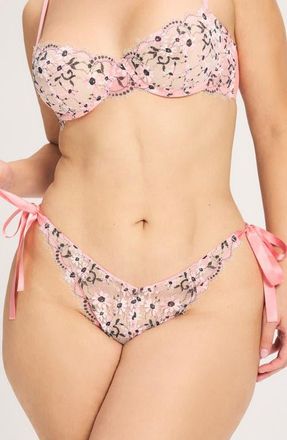 Savage x Fenty Daisy Darling Brazilian Briefs in Good Pink at Nordstrom, Size X-Large
