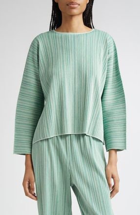 PLEATS PLEASE ISSEY MIYAKE トップスパステルグリーン MONTHLY COLORS : JUNE – ISSEY MIYAKE ONLINE STORE