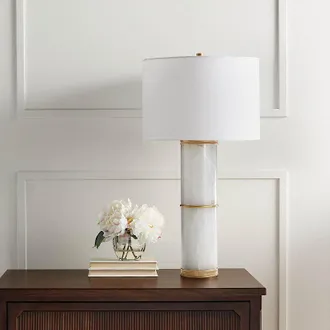 Frontgate Antioch Illuminating Alabaster Table Lamp - Frontgate