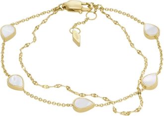 Fossil Merrit Druppel Armband - Dames - Armbanden - Geel - ONE Size - Accessoires