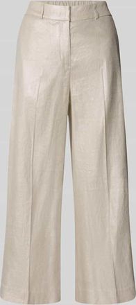 someday Someday Loose Fit Stoffhose Leinen-Viskose-Mix Modell Catsby in Sand, Größe 42