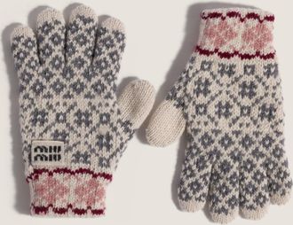 Miu Miu Wool and cashmere gloves