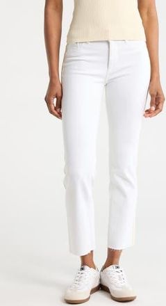 DL1961 Mara Ankle Straight Leg Jeans in White Stripe at Nordstrom Rack, Size 23