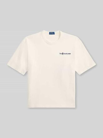 Polo Ralph Lauren Relaxed Fit T-Shirt aus reiner Baumwolle in Offwhite, Gr&ouml;&szlig;e XXL