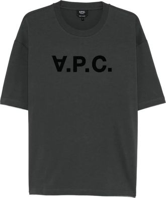 A.P.C. T-shirt con logo - Grigio