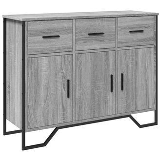 Berkfield Home Sideboard Grey Sonoma 97x32.5x74.5 cm Engineered Wood