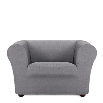 Eysa Funda de sill&oacute;n chester/klippan biel&aacute;stica gris 70 - 130 cm