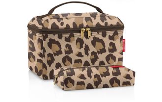 Reisenthel Kulturbeutel REISENTHEL Leo Macchiato, Damen, Gr. B/H/T: 27cm x 18cm x 17cm, braun, Polyester, Taschen Kulturbeutel