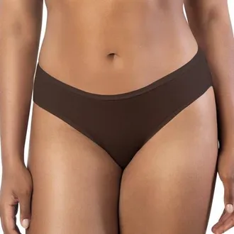 Affinitas Cozy Hipster Briefs in Deep Nude at Nordstrom, Size 3X-Large
