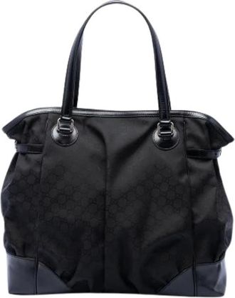 Gucci Pre-owned Vintage Tote Bag - Dames - Vintage Shopper - Zwart - ONE Size - Leer - Vintage
