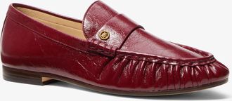 Michael Kors Jennings Crinkled Leather Loafer