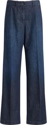 Nine In The Morning Wide Jeans - Dames - Loose Fit Jeans - Blauw - W26 - Katoen - Jeans