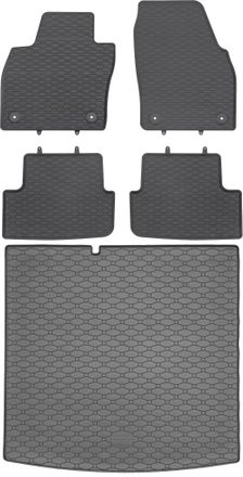 OEM Skoda Fabia Iii Kombi De Enero De 2015 A 2021. Juego De Alfombrillas De Goma Para Coche Y Alfombrilla Para Maletero