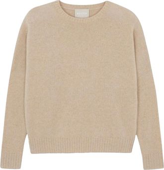 Kujten Maglione girocollo in cashmere - Marrone