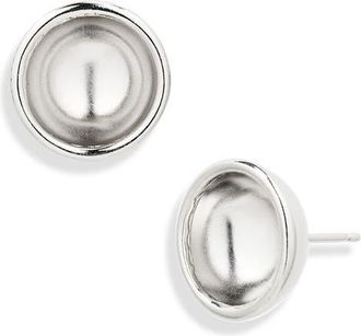 Justine Clenquet Small Freja Stud Earrings in Palladium at Nordstrom