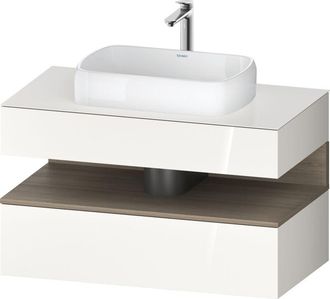 Duravit Duravit Qatego Consola Mueble Bajo Lavabo, 1 Extra&iacute;ble, 1 Caj&oacute;n