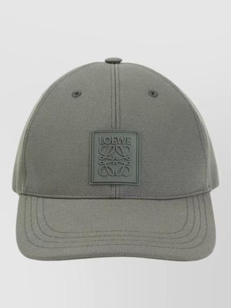 Loewe logo patch cap curved brim vents