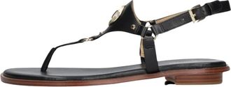 Michael Kors Casey Thong Sandalen - Dames - Sandalen - Zwart - 38 1/2 EU - Leer - Schoenen