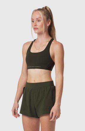 ASRV Lycra Hybrid Sports Bra in Olive at Nordstrom, Size X-Small